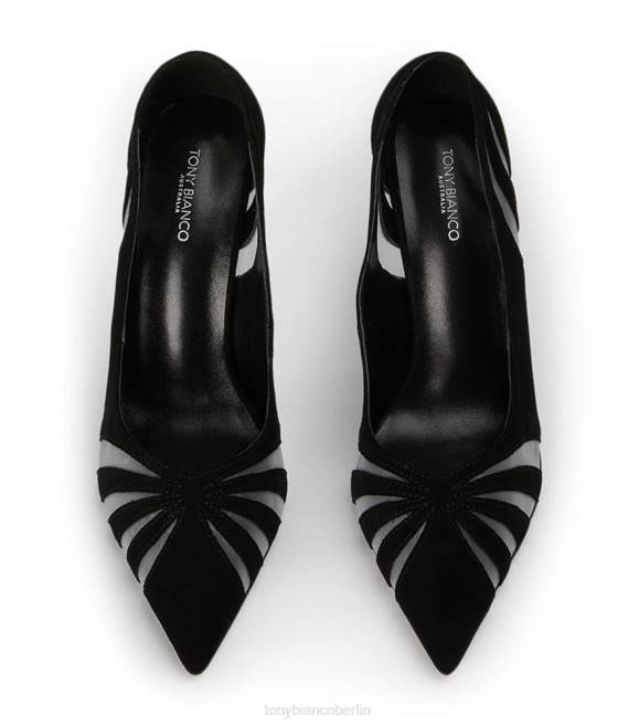 Stöckelschuhe| de Tony Bianco Frauen Pfeilabsätze schwarzes Wildleder 462473